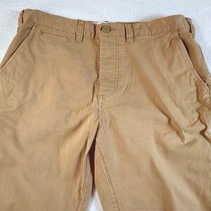 Deus Ex Machina Floyd Stretch Pant Mens 34x32 Slim Straight Chino Khaki Tan